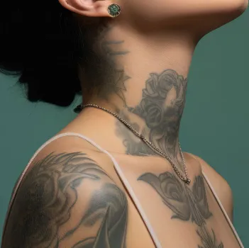 tatouage cou à Nogent sur Marne près de Creteil dans le val de Marne 94